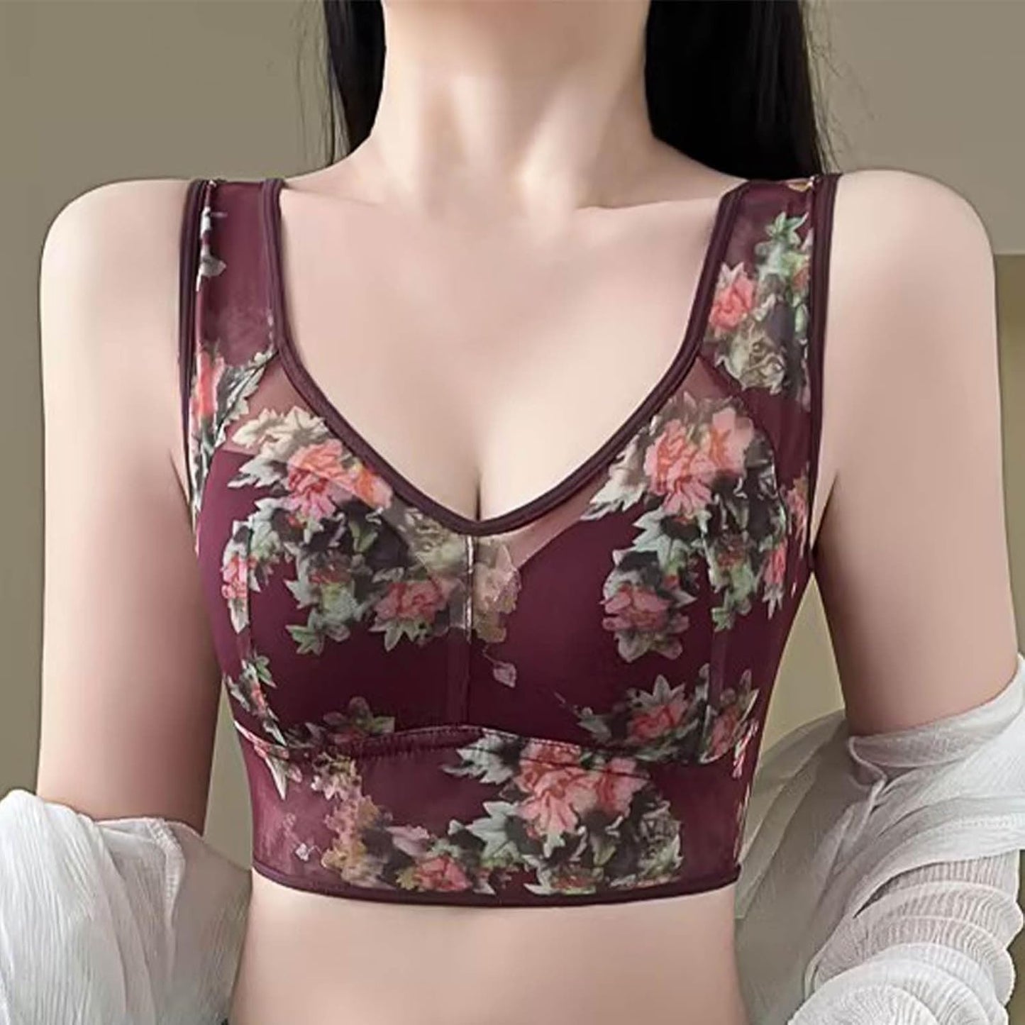 Ice Silk Lace Cooling Comfort Bra