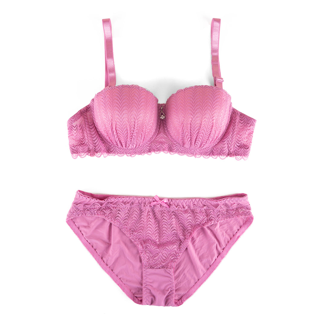 Padded Wired Bra Set-A61090