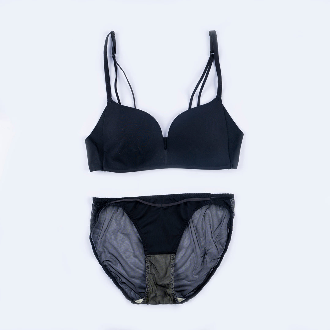 Non Wire Padded Bra Set - F13